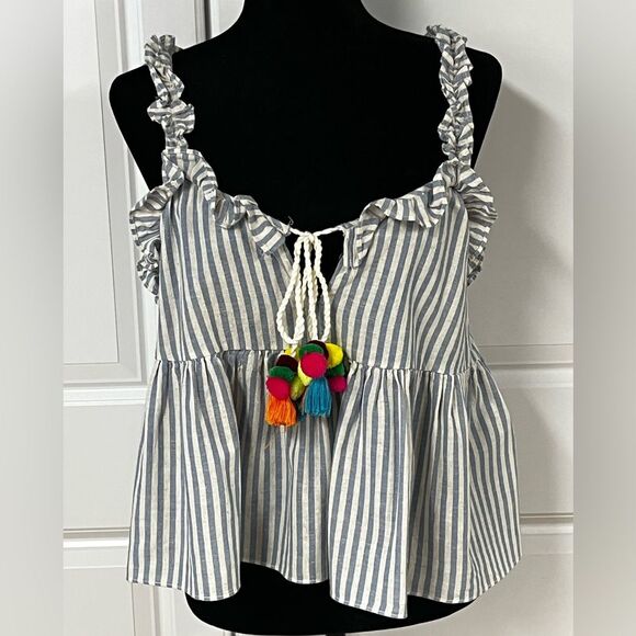 Zara trf Collection Babydoll Top - Picture 1 of 5